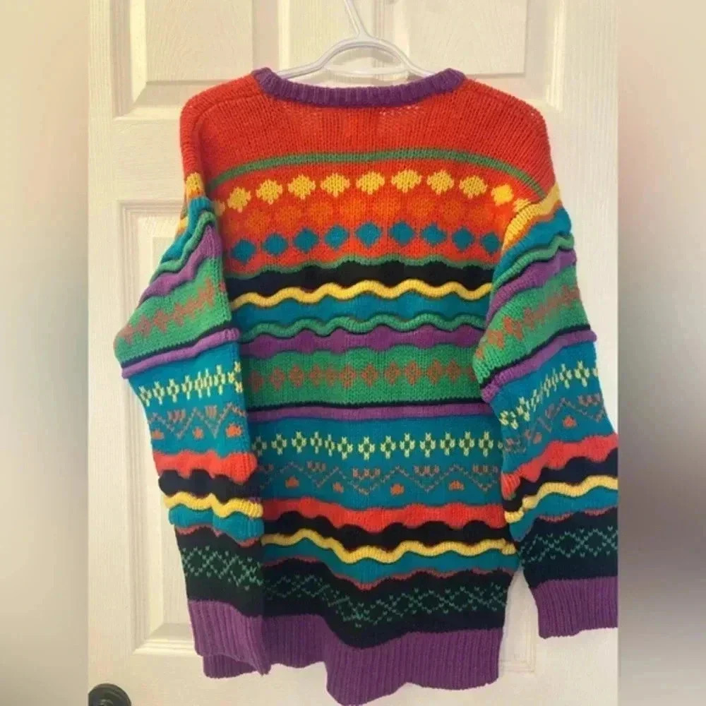 VINTAGE-S-100% Pure Wool Sweater - Picture 4 of 5
